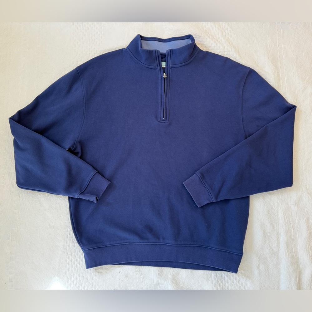 Alan Flusser Golf Pullover Cotton Quarter Zip Men’s Size Medium M